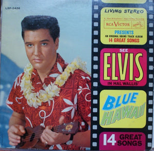 Elvis Presley ‎– Blue Hawaii - VG Lp Record 1961 RCA USA Living Stereo Original Vinyl - Soundtrack / Rock & Roll