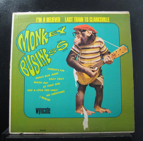 The Chimps – Monkey Business - VG+ LP Record 1967 Wyncote USA Mono Vinyl - Garage Rock / Pop Rock