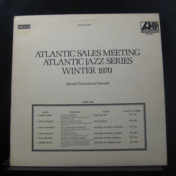 Various - Atlantic Sales Meeting (Jazz Series) Winter 1970 - LP Record 1971 Atlantic USA Promo Vinyl - Jazz / Soul-Jazz - Shuga Records