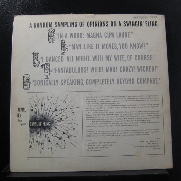 Alvino Rey - A Swingin' Fling LP VG+ T-1085 Mono Capitol 1958 USA Vinyl Record - Shuga Records