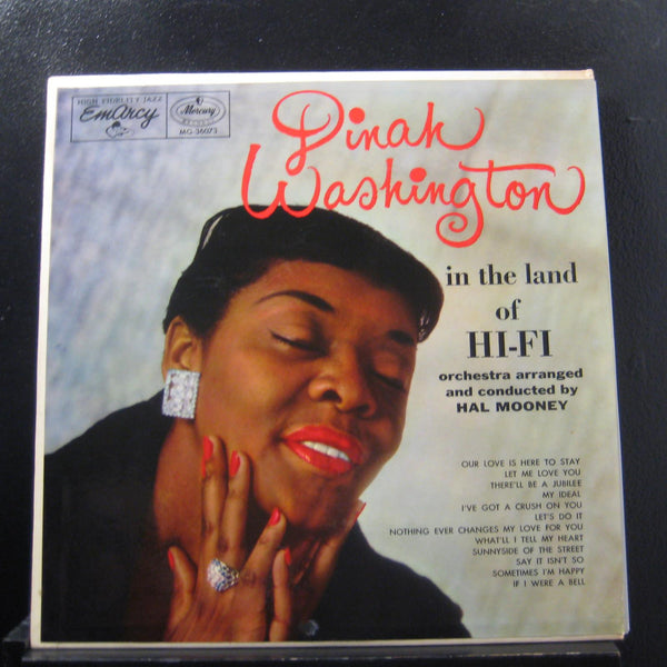 Dinah Washington - In The Land Of Hi-Fi LP VG+ MG-36073 Mono 1st Vinyl Record - Shuga Records