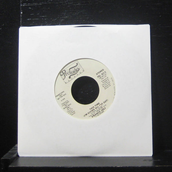 France Joli - This Time (I'm Giving All I've Got) 7" Mint- PRL 8013 White Promo - Shuga Records
