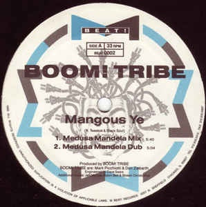 Boom! Tribe - Mangous Ye - M- 12" Single 1990 M Beat Records USA - Chicago House