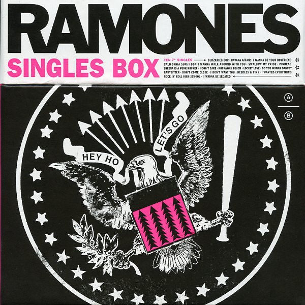 Ramones - '76 - '79 Singles Box - New Vinyl Record 2017 Sire / Rhino Record Store Day 10 x 7" Box Set, Individually Numbered to 6500 - Punk Rock - Shuga Records