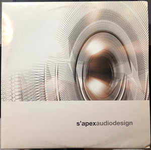 S'apex ‎– Audiodesign - New 3 Lp Record 1998 Poets Club German Import Vinyl - Electronic / Electro / Drum n Bas