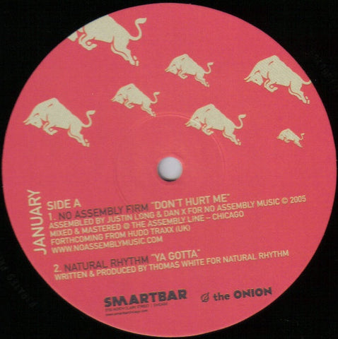 No Assembly Firm / Natural Rhythm / Boombox Hooligans / Alena - Area DJ Smartbar January Mint 12" Single Record 2005 - Chicago House