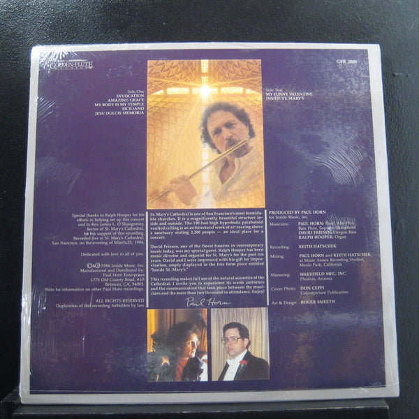 Paul Horn - In Concert - New LP Record 1984 Golden Flute USA Vinyl - Jazz / Fusion - Shuga Records
