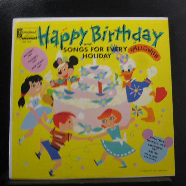 Various - Happy Birthday Songs And Songs For Every Holiday - VG LP Record 1960 Disneyland Walt Disney USA Vinyl - Children's / Holiday - Shuga Records