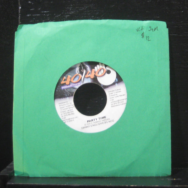 Danny English / Egg Nog - Party Time 7" VG+ FFSM0010 Vinyl 45 Jamaica - Shuga Records