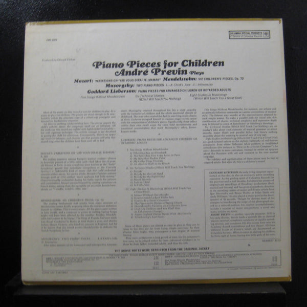 Andre Previn - Plays Piano Pieces For Children LP Mint- AMS 6586 Vinyl Record - Shuga Records