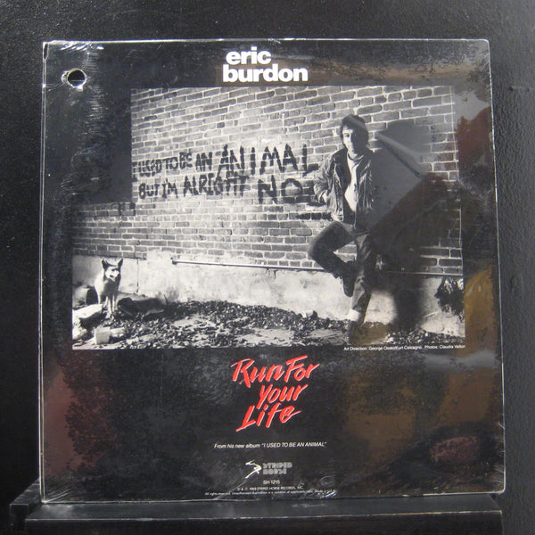 Eric Burdon - Run For Your Life LP New Sealed SH 1215 Vinyl 1988 Record - Shuga Records