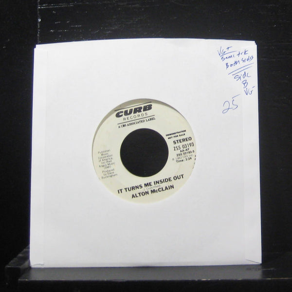 Alton McClain - It Turns Me Inside Out 7" VG+/- ZS5 03193 Vinyl 45 1982 - Shuga Records