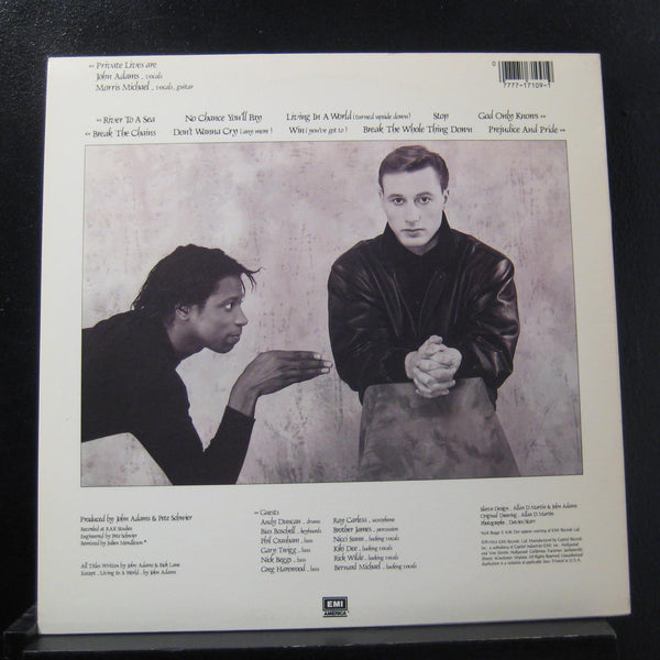 Private Lives - Prejudice And Pride - VG+ LP Record 1984 EMI Vinyl - New Wave / Pop - Shuga Records