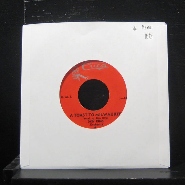 Don Ring Orchestra - A Toast To Milwaukee 7" VG J-1487 Vinyl 45 - Shuga Records