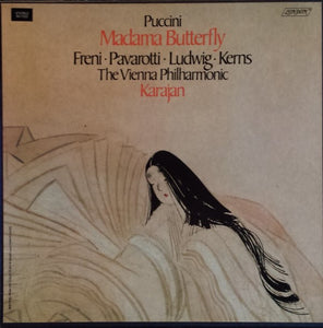 Freni, Pavarotti, Ludwig, Kerns, Vienna Philharmonic Orchestra, Karajan - Puccini - Madama Butterfly - New Vinyl Record 1975 (Original Press) 3 Lp Box Set