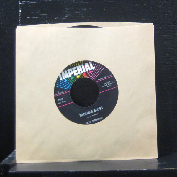 Fats Domino - Touble Blues 7" Mint- 5937 Vinyl 45 USA 1963 Imperial Records - Shuga Records