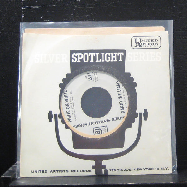 Danny Williams - White On White 7" Mint- 1637 United Artists Vinyl 45 - Shuga Records