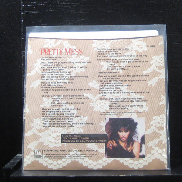 Vanity - Pretty Mess 7" Mint- 1752MF Vinyl 45 Motown 1984 USA - Shuga Records
