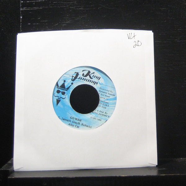 Alley Cat - Go Weh / Version Bada Bada 7" VG+ Vinyl 45 King Jammys - Shuga Records