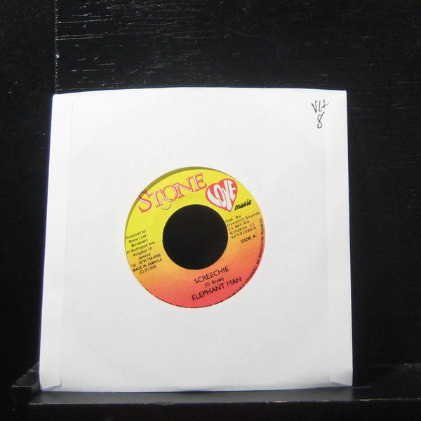 Elephant Man - Screechie 7" VG+ Vinyl 45 Stone Love Music Jamaica 2001 - Shuga Records
