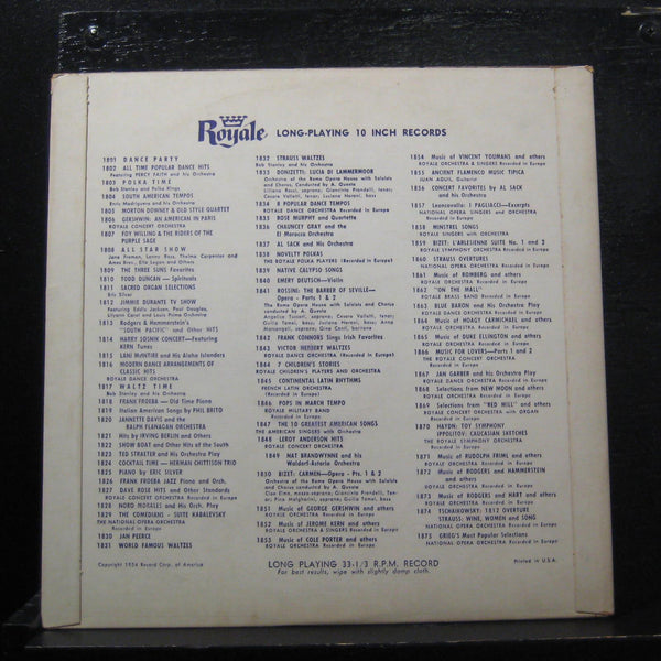 Frank Froeba - Old Time Piano 10" LP VG+ 1818 Royale Mono 1954 Vinyl Record - Shuga Records
