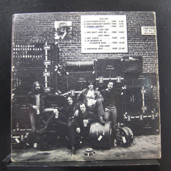 The Allman Brothers Band - The Allman Brothers Band At Fillmore East - VG+ 2 LP Record 1971 Capricorn USA Original Pink Label Vinyl - Classic Rock / Blues Rock - Shuga Records
