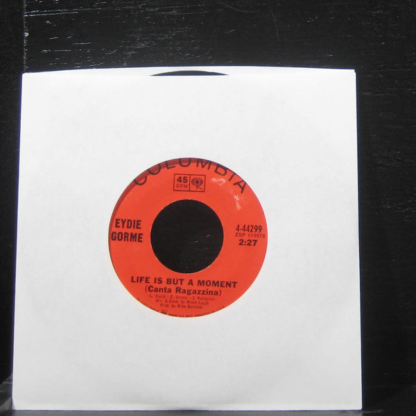 Eydie Gorme - Life Is but A Moment 7" VG+ 4-44299 Vinyl 45 Eydie Gorme 1967 - Shuga Records