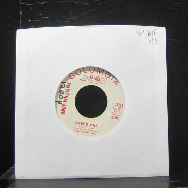 Andy Williams - Aint It True / Loved One 7" VG+ 443358 Vinyl 45 Columbia Promo - Shuga Records