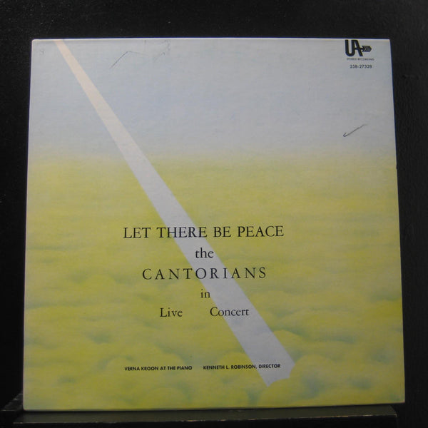 The Cantorians: Piano Verna Kroon Director Kenneth L. Robinson - Let There Be Peace - VG+ LP Record 1968 UA Private Press Vinyl - Gospel - Shuga Records