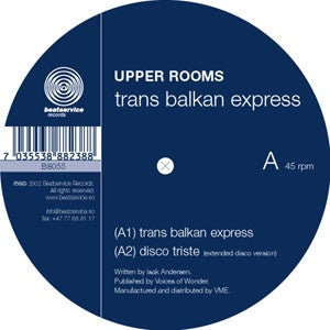 Upper Rooms ‎– Trans Balkan Express - New Ep Record 2002 Beatservice Norway Import Vinyl - Synth-pop / Electro