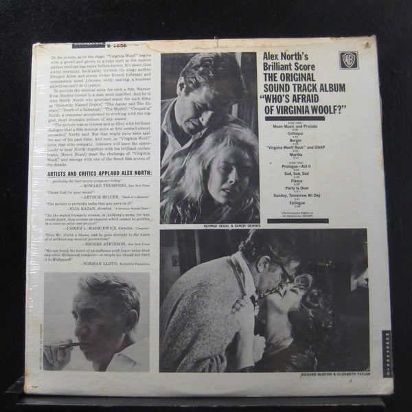 Alex North - Who's Afraid Of Virginia Woolf? - New LP Record 1966 Warner USA Mono Original Vinyl - Soundtrack - Shuga Records