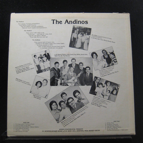 The Andinos - Bolivia Beckons LP VG+ SS-31836 Vinyl Record Christian Latin Folk - Shuga Records
