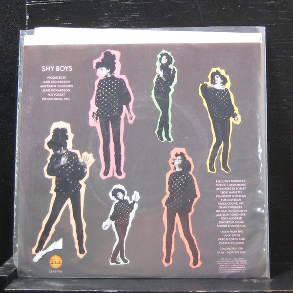 Ana - Shy Boys / Shy Boys 7" Mint- ZS4-07056 Vinyl 45 Parc Records Promo - Shuga Records