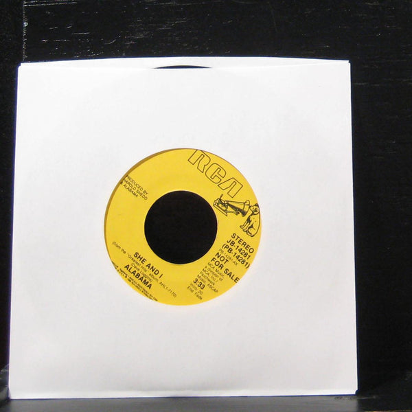 Alabama - She And I 7" VG+ JB-14281 Vinyl 45 Promo 1986 - Shuga Records