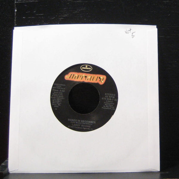Larry Boone - Roses In December / Roses In December 7" VG+ 870-086-7 DJ Vinyl 45 - Shuga Records