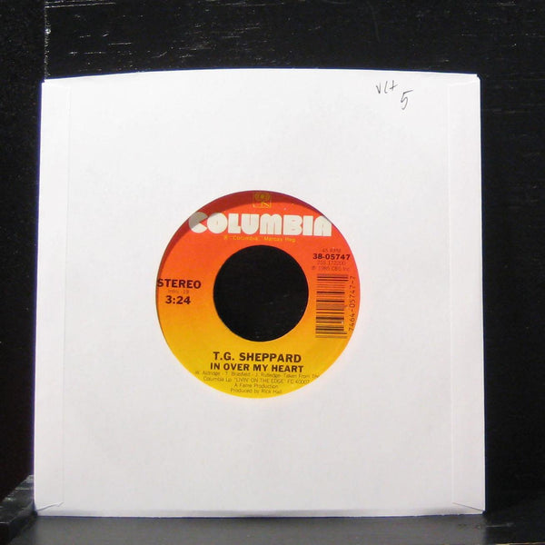 T.G. Sheppard - In Over My Heart / A Great Work Of Art 7" VG+ 38-05747 Vinyl 45 - Shuga Records