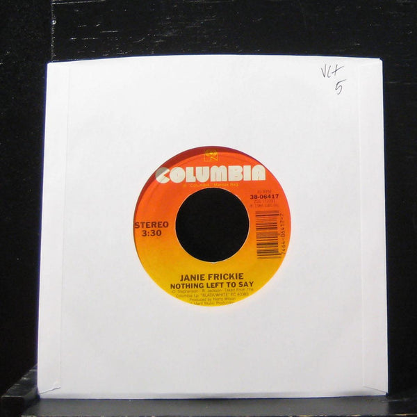 Janie Frickie - When A Woman Cries 7" VG+ 38-06417 Vinyl 45 Columbia - Shuga Records