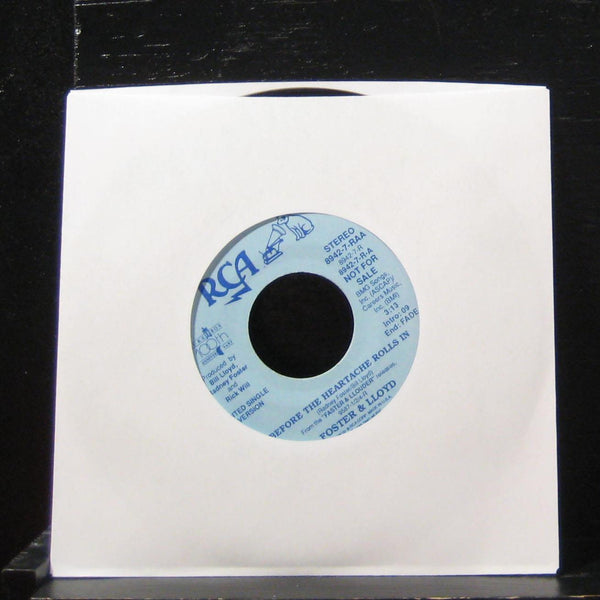 Foster & Lloyd - Before The Heartache Rolls In 7" VG+ 8942-7-RAA Vinyl 45 Promo - Shuga Records