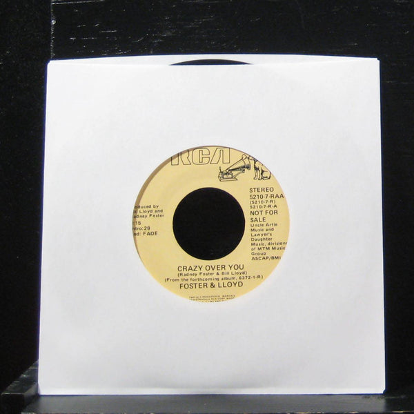 Foster & Lloyd - Crazy For You / Crazy For You 7" VG+ 5210-7-RAA Vinyl 45 Promo - Shuga Records