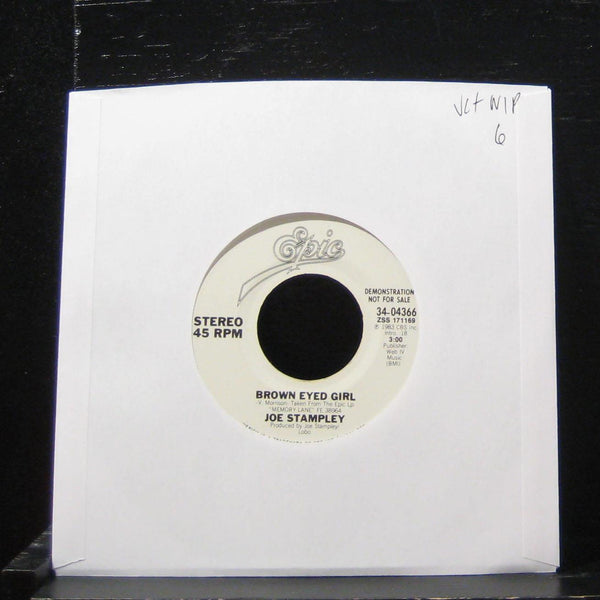Joe Stampley - Brown Eyed Girl 7" VG+ 34-04366 Vinyl 45 Promo - Shuga Records