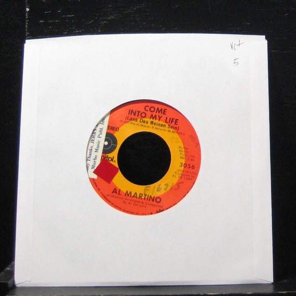 Al Martino - Come Into My Life / One Pair Of Hands 7"  VG+ 3056 Vinyl 45 - Shuga Records