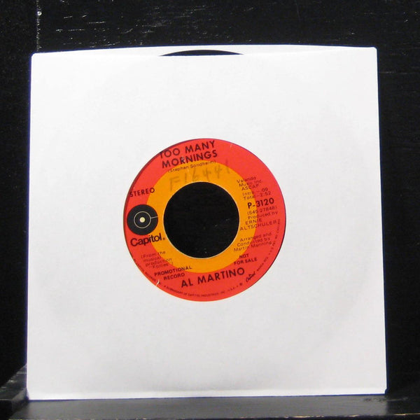Al Martino - Too Many Mornings / Losing My Mind 7" VG+ P-3120 Vinyl 45 Promo - Shuga Records