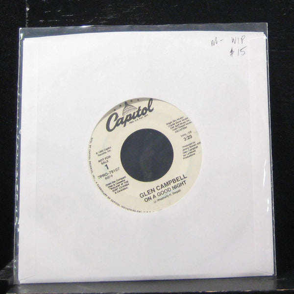 Glen Campbell - On A Good Night 7" Mint- 7PRO-79107 Vinyl 45 Promo - Shuga Records