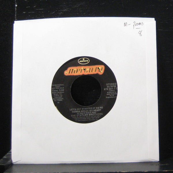 The Statler Brothers - Lets Get Started 7" Mint- 870-681-7 DJ Vinyl 45 Promo - Shuga Records