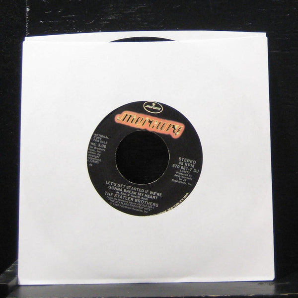 The Statler Brothers - Lets Get Started 7" Mint- 870-681-7 DJ Vinyl 45 Promo - Shuga Records