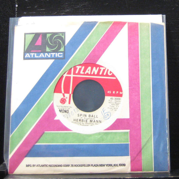 Herbie Mann - Spin Ball Mono / Stereo 7" VG+ 45-3009 Vinyl 45 Promo - Shuga Records