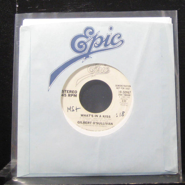 Gilbert O'sullivan - What's In A Kiss 7" VG+ 19-50967 Vinyl 45 Promo 1980 - Shuga Records
