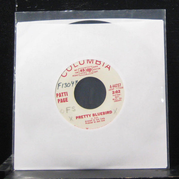 Patti Page All The Time  / Pretty Bluebird 7" VG+ 4-44257 Vinyl 45 Promo 1967 - Shuga Records