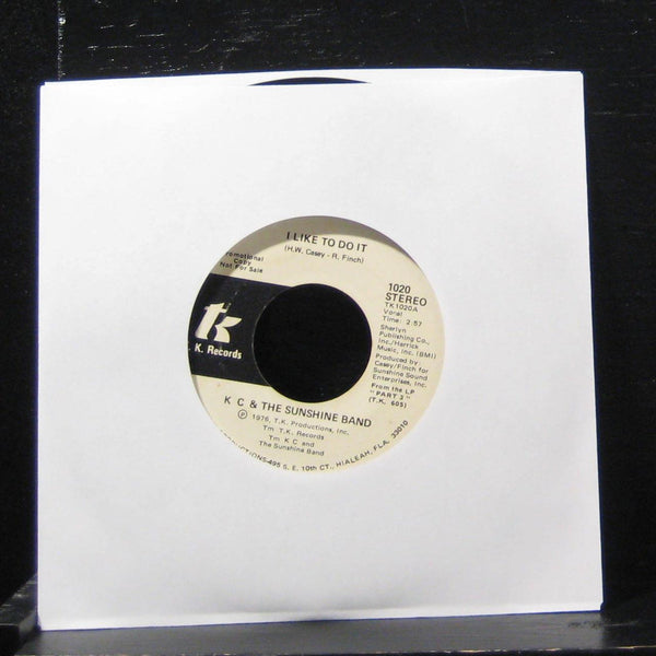 KC &The Sunshine - Band I Like To Do It / Come On In 7" VG+ 1020 Vinyl 45 Promo - Shuga Records