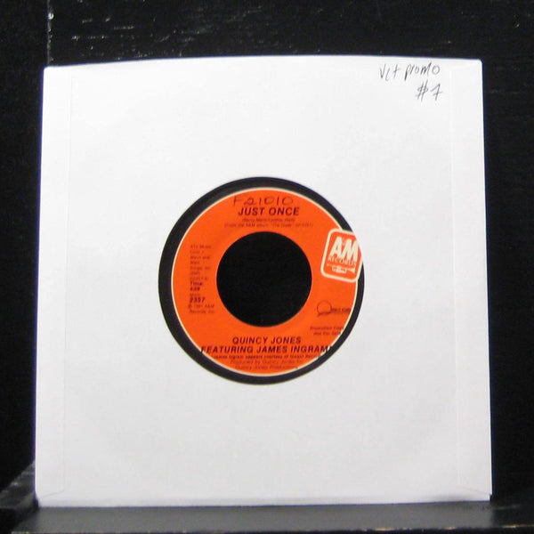 Quincy Jones - Just Once / The Dude 7" VG+ 2357 Vinyl 45 Promo 1981 - Shuga Records